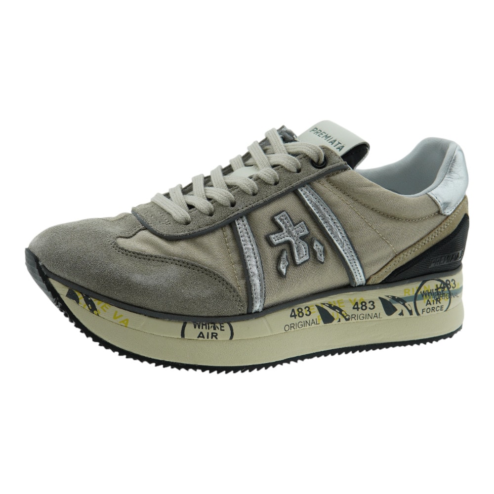 Compra Zapatillas Premiata LUCY Mujer Beige Plata | Gallery Carrile foto 3
