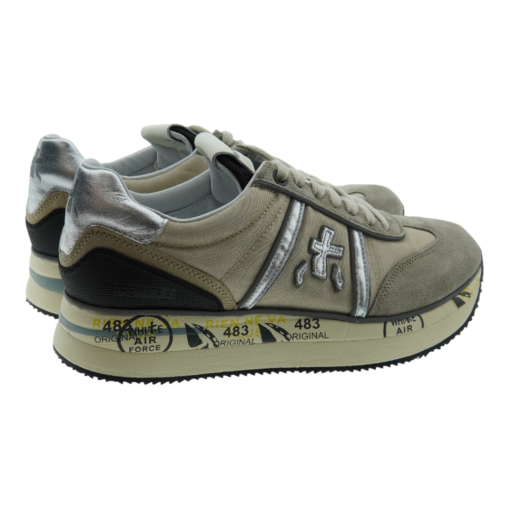Compra Zapatillas Premiata LUCY Mujer Beige Plata | Gallery Carrile foto 4