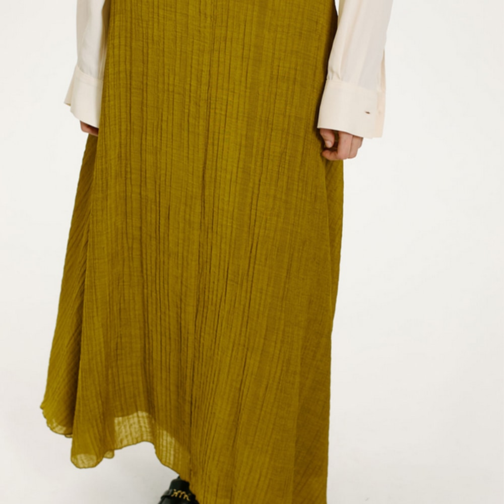 Falda Larga Mujer Kaki Momoni | Disponible en Gallery Carrile foto 4