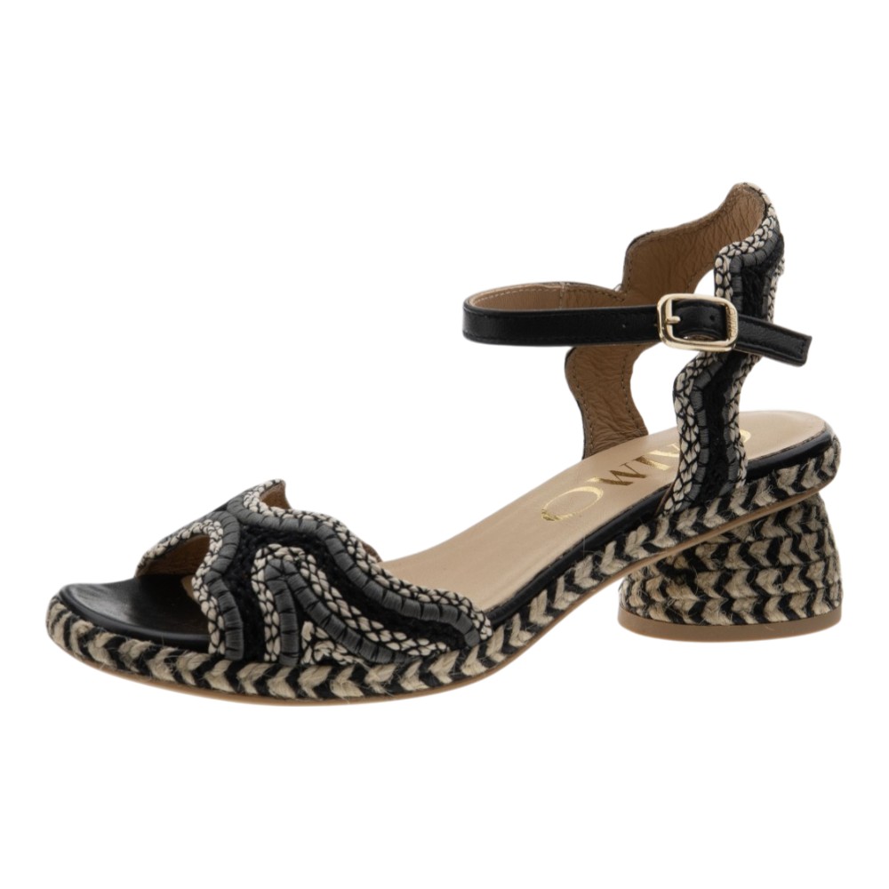 Sandalias Gaimo tacón esparto en dos colores foto 3