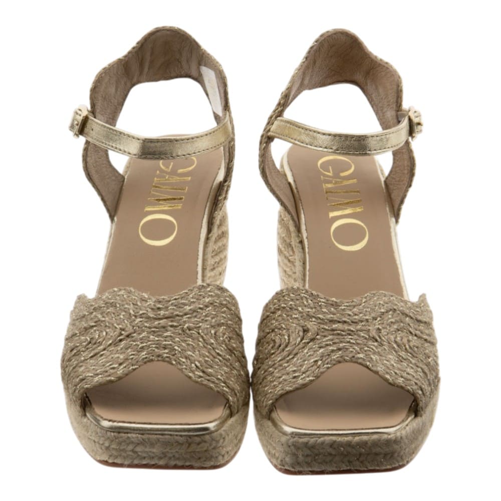 Sandalias esparto tacón y plataforma Gaimo foto 2