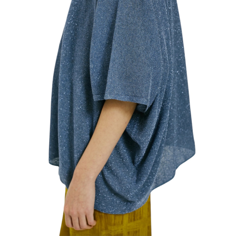 Cárdigan Largo de Mujer Momoni en Azul - Exclusivo en Gallery Carrile foto 4