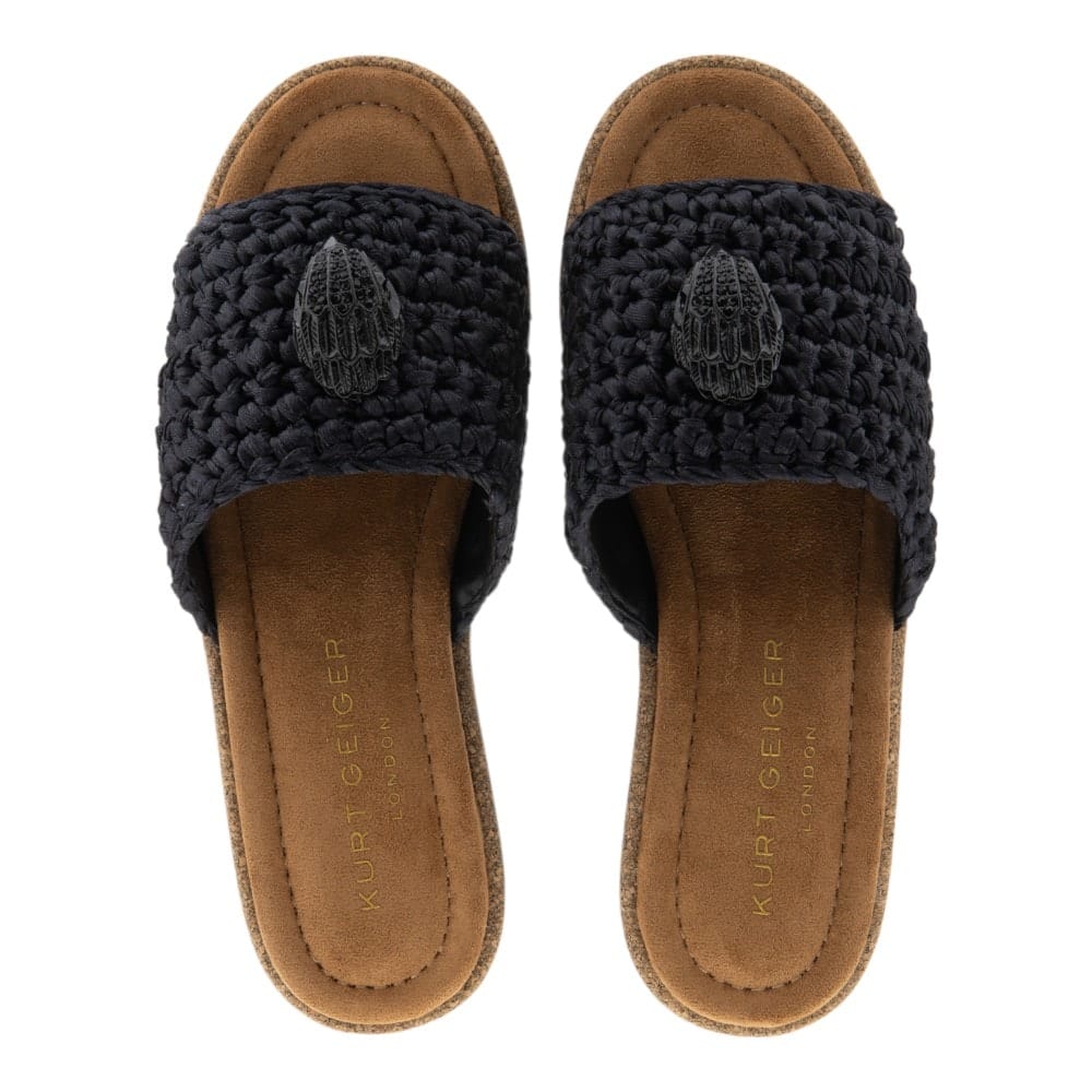 Sandalias Plataforma Crochet Black de Kurt Geiger - Elegancia y Confort | Gallery Carrile foto 2