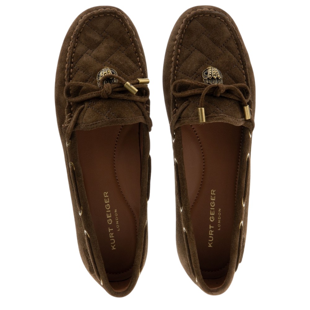 Mocasines ante marrón pespuntes Kurt Geiger | Gallery Carrilé foto 2