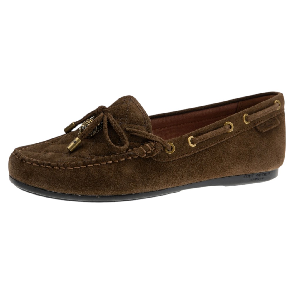 Mocasines ante marrón pespuntes Kurt Geiger | Gallery Carrilé foto 3