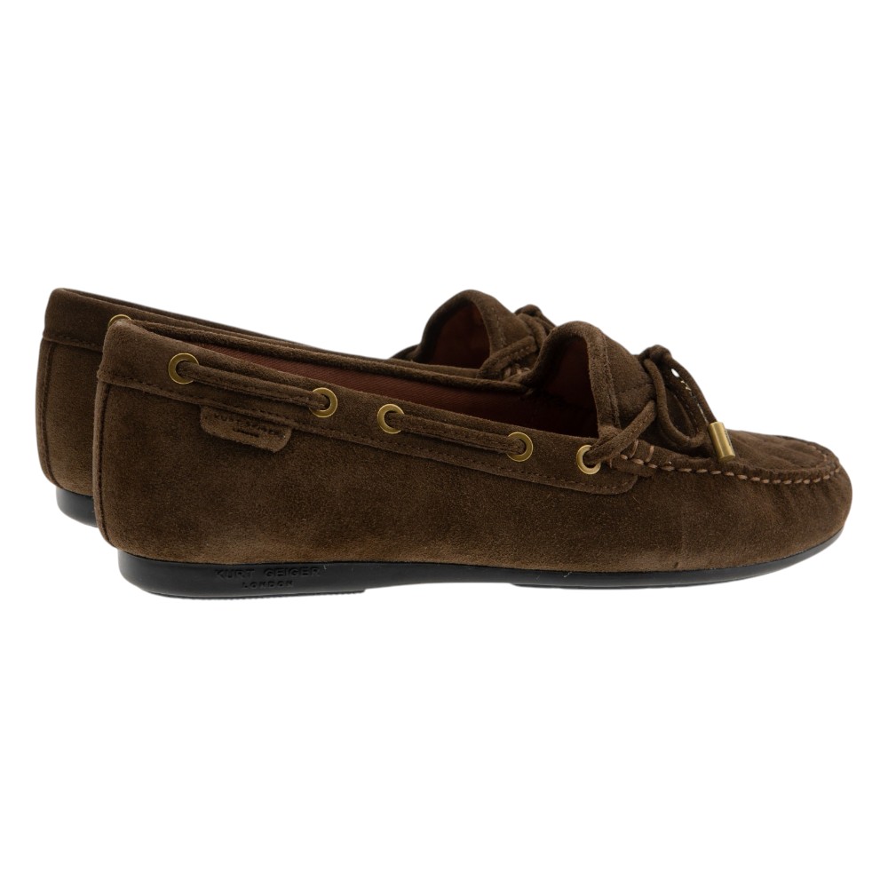 Mocasines ante marrón pespuntes Kurt Geiger | Gallery Carrilé foto 4