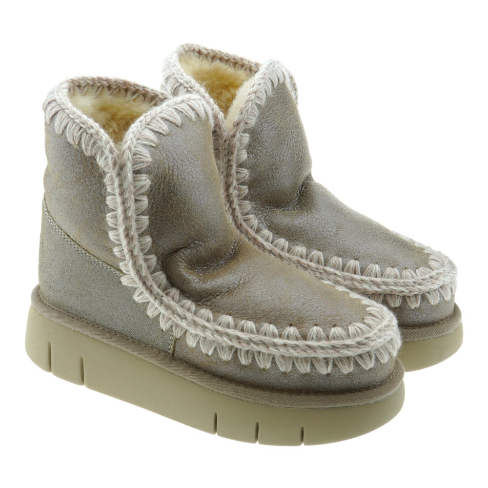 Bota australiana metalizada mujer plataforma Mou Eskimo 18 Bounc