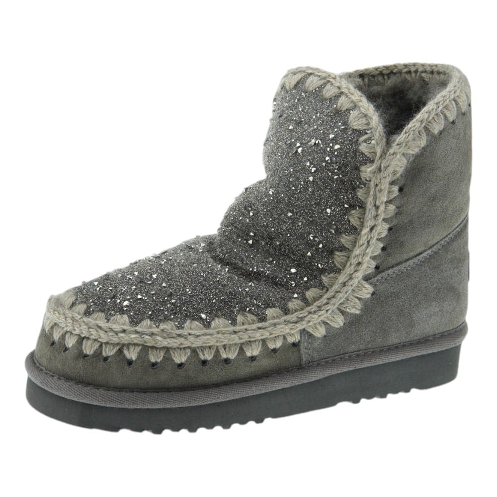 Botas Mou Gris Brillantes con Forro de Borreguito | Gallery Carrile foto 3