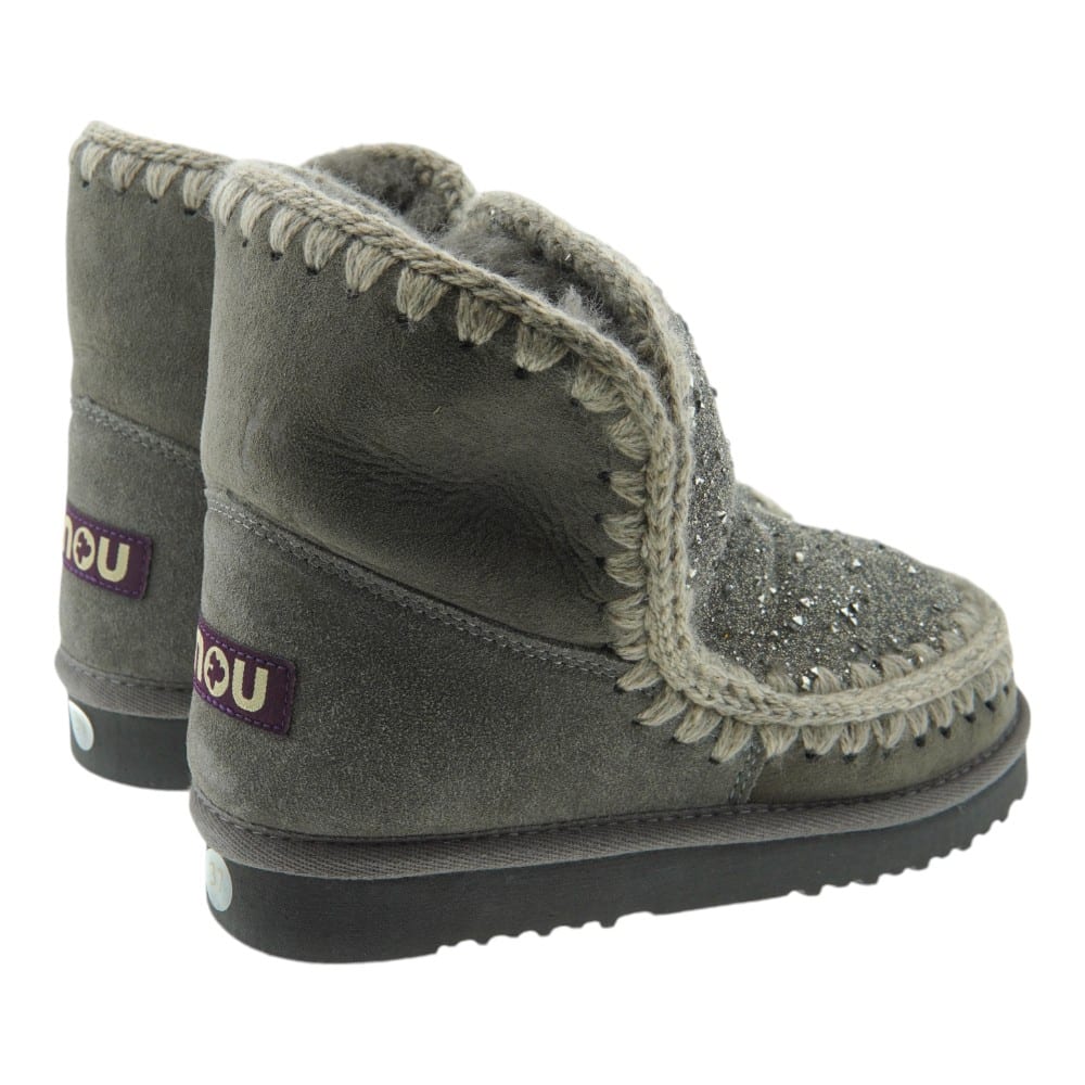 Botas Mou Gris Brillantes con Forro de Borreguito | Gallery Carrile foto 4