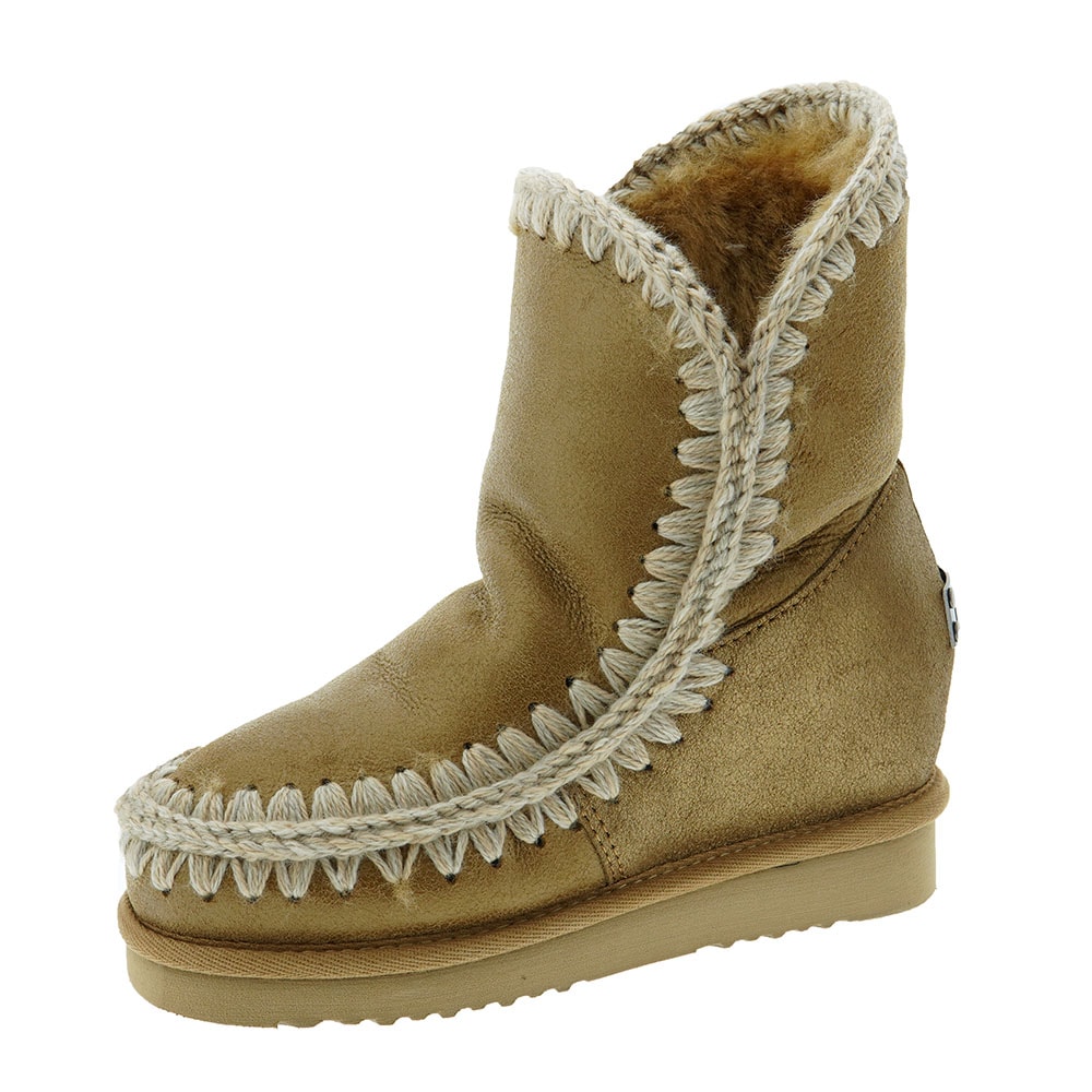 Botas Mou Eskimo Inner Wedge Short Lana y Costuras foto 3