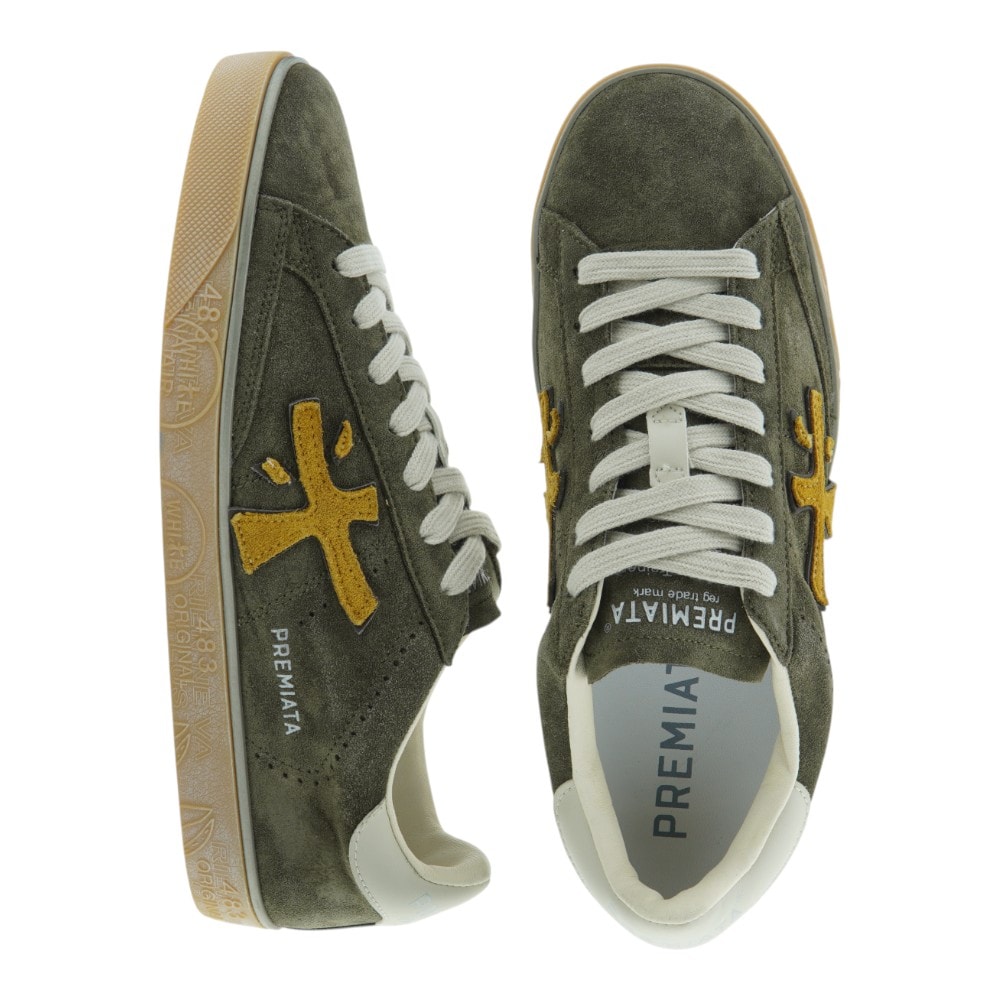 Zapatillas hombre piel Premiata - Diseño exclusivo en serraje foto 2
