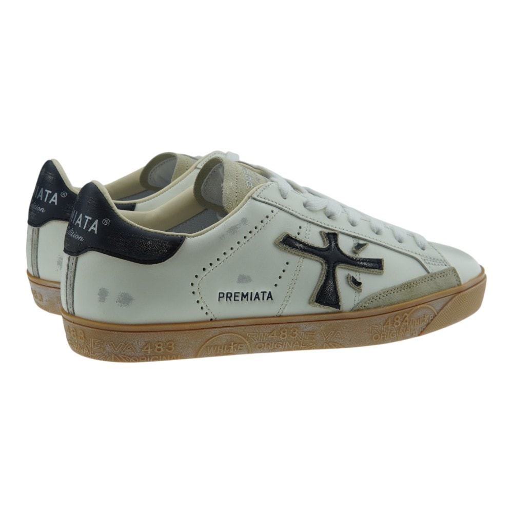 Zapatillas blancas hombre Premiata - Estilo urbano y confort foto 4