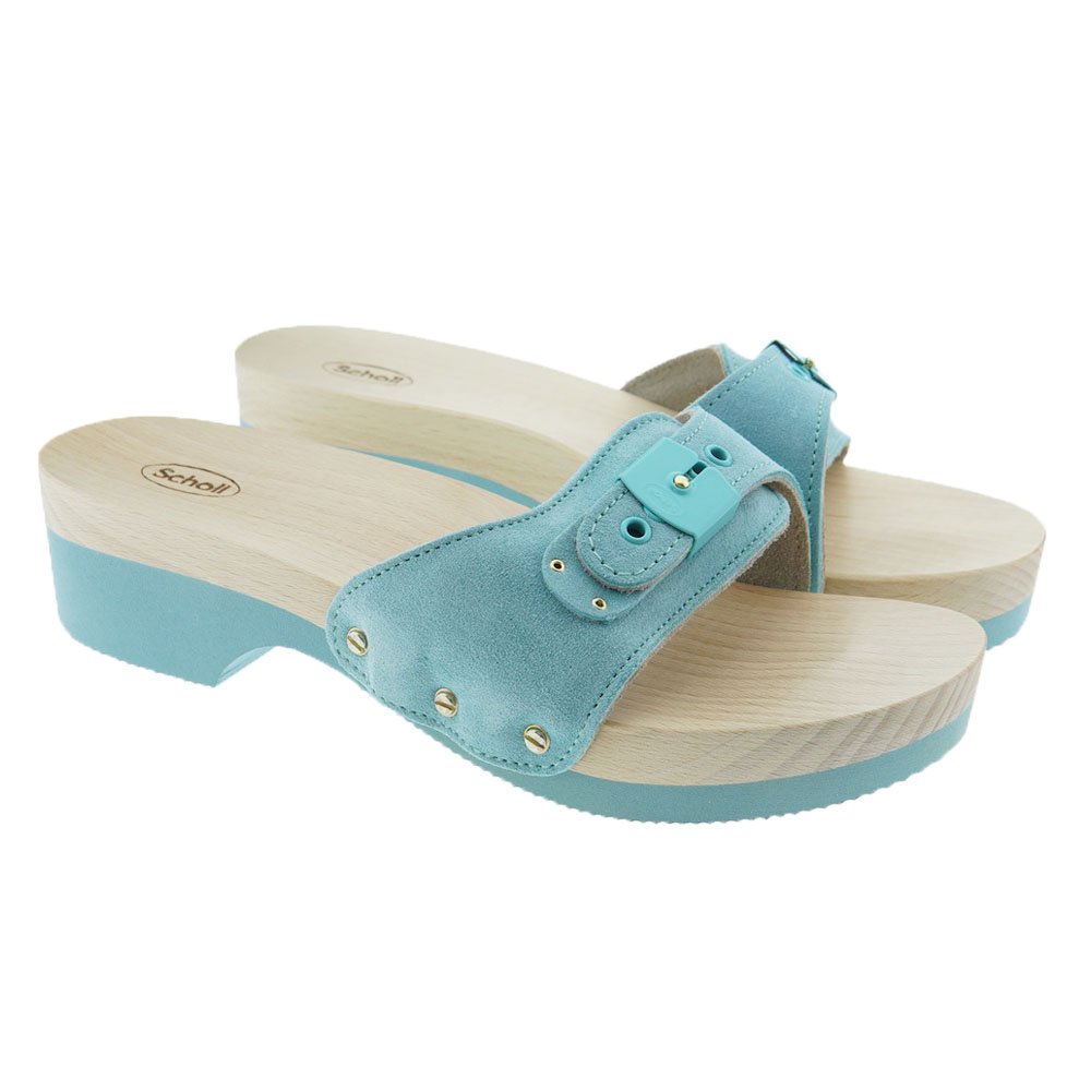 Sandalia pala mujer piel ante hebilla Scholl F29486 Heel