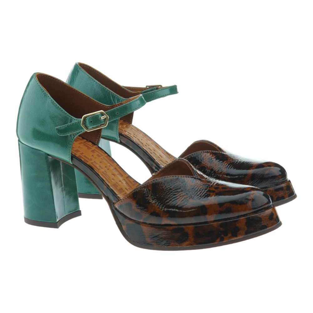 Zapato tacón animal print  Chie Mihara Fasi