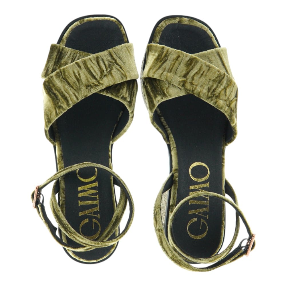 Sandalias Gaimo Mujer en Terciopelo - Elegancia en Tres Colores foto 2