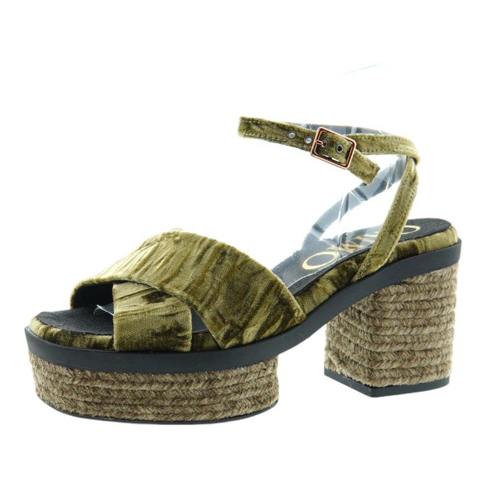 Sandalias Gaimo Mujer en Terciopelo - Elegancia en Tres Colores foto 3