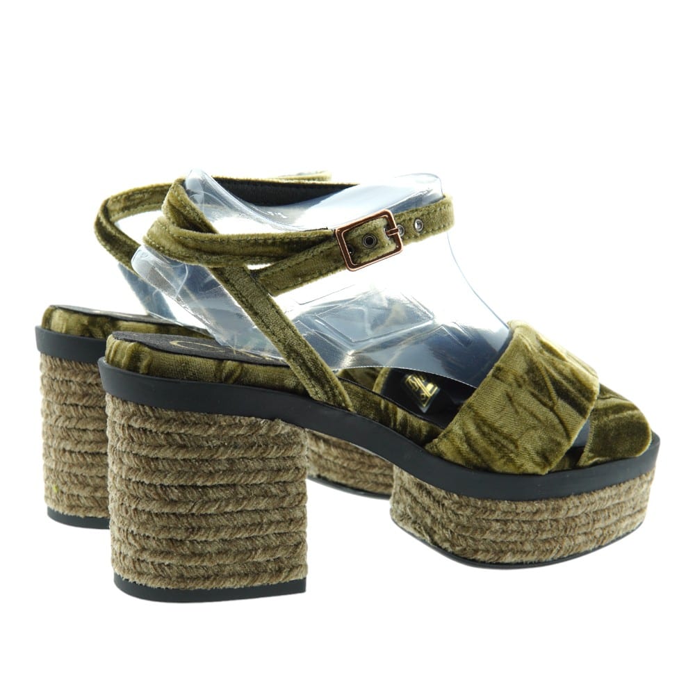 Sandalias Gaimo Mujer en Terciopelo - Elegancia en Tres Colores foto 4
