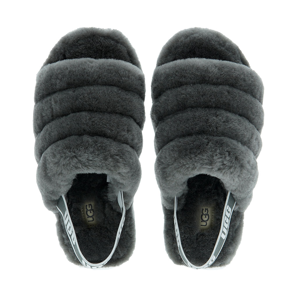 Zapatilla casa sandalia piel oveja Ugg Fluff Yeah Slid foto 2