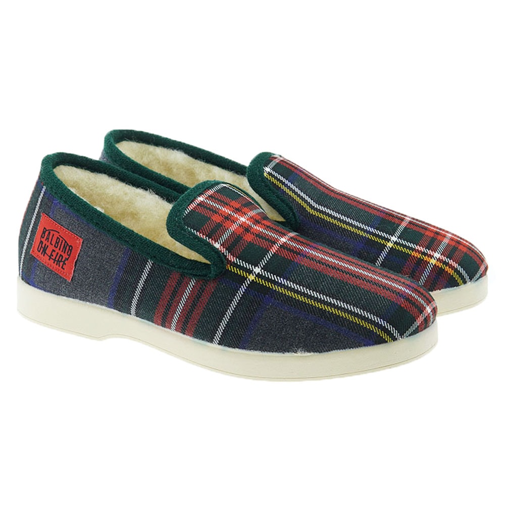 Zapatillas casa hombre cuadros Balbino Gloria