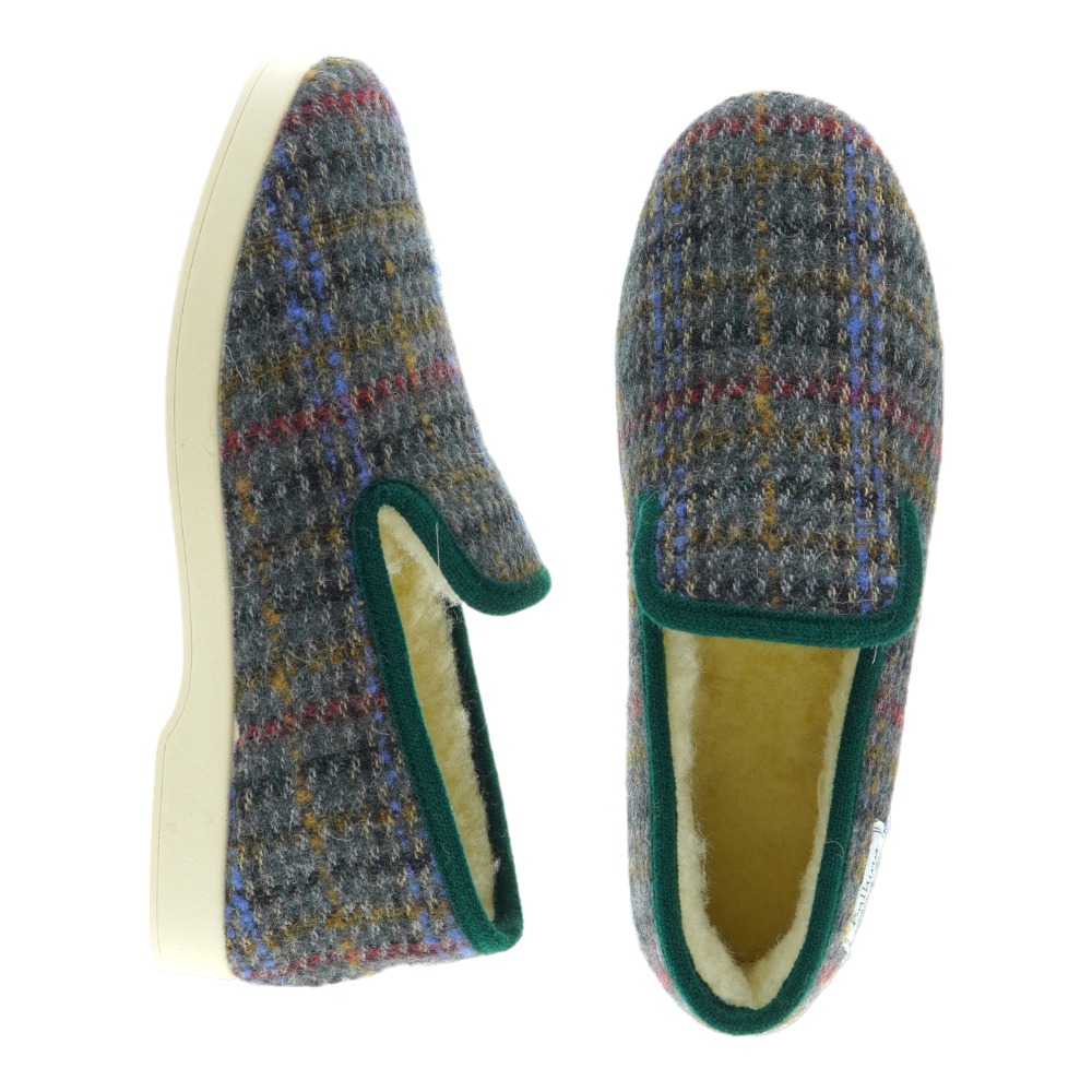 Zapatillas casa hombre cuadros Balbino Gloria foto 2