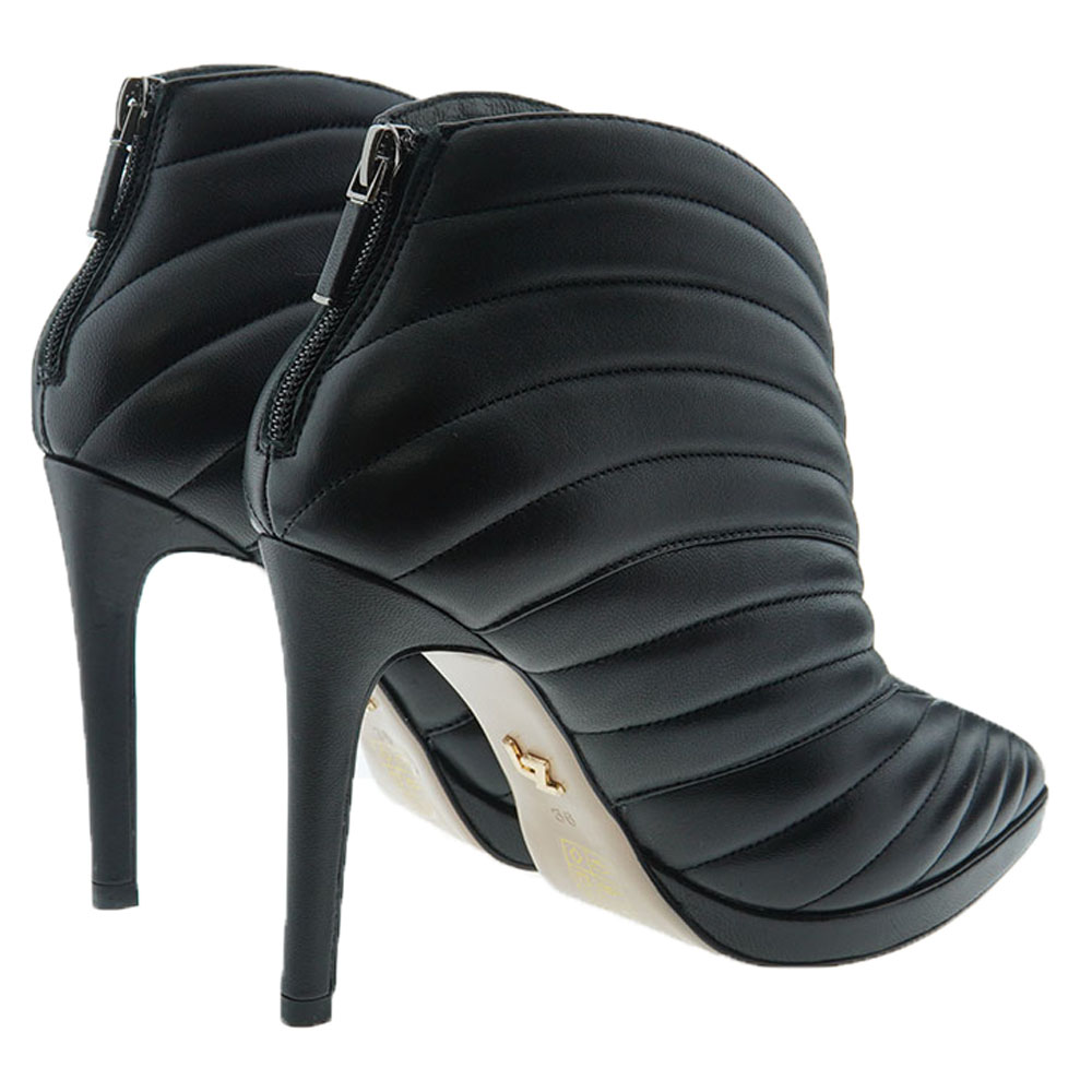 Botines negro tacón stiletto cremallera Lola Cruz Hayat-107T14BK foto 4