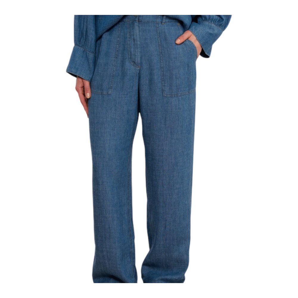Pantalones Denim Clásicos Momoni para Mujer - Gallery Carrile foto 2