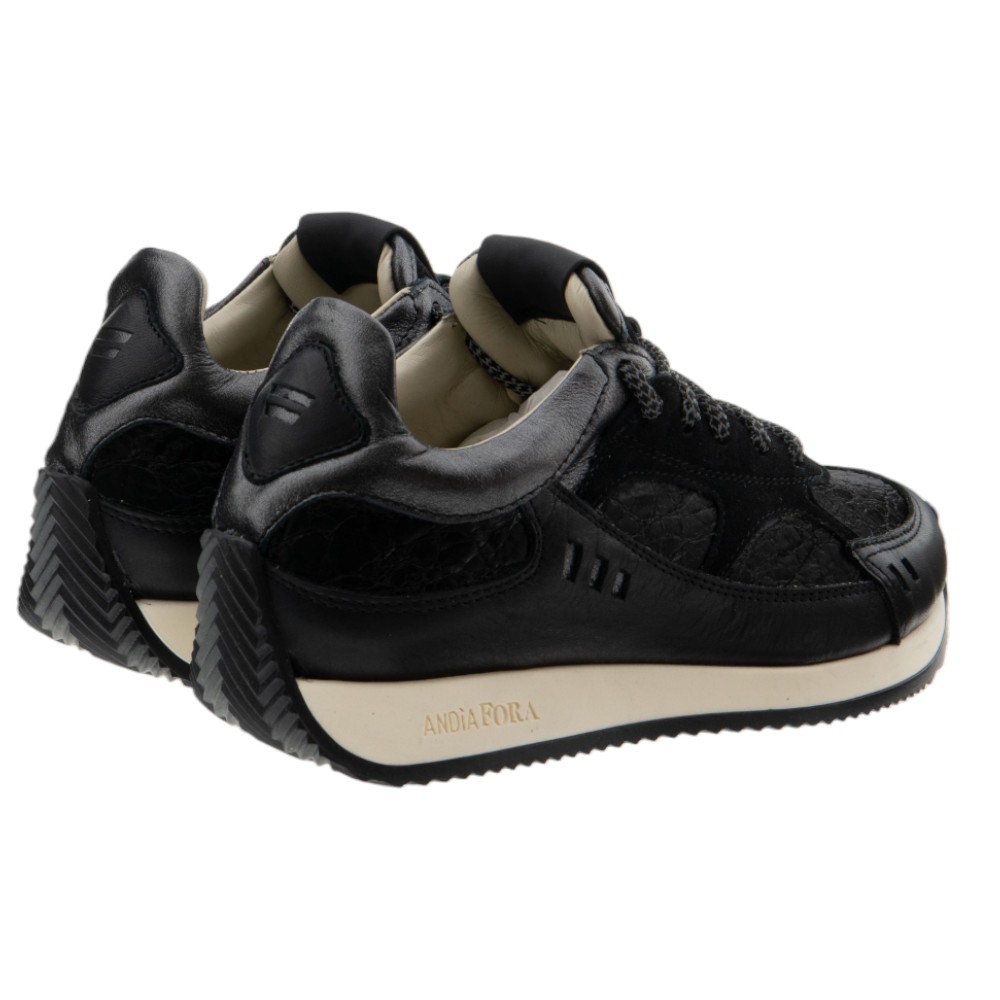 Sneakers negras mujer vestir Andia Fora – Estilo elegante y cómodo foto 4