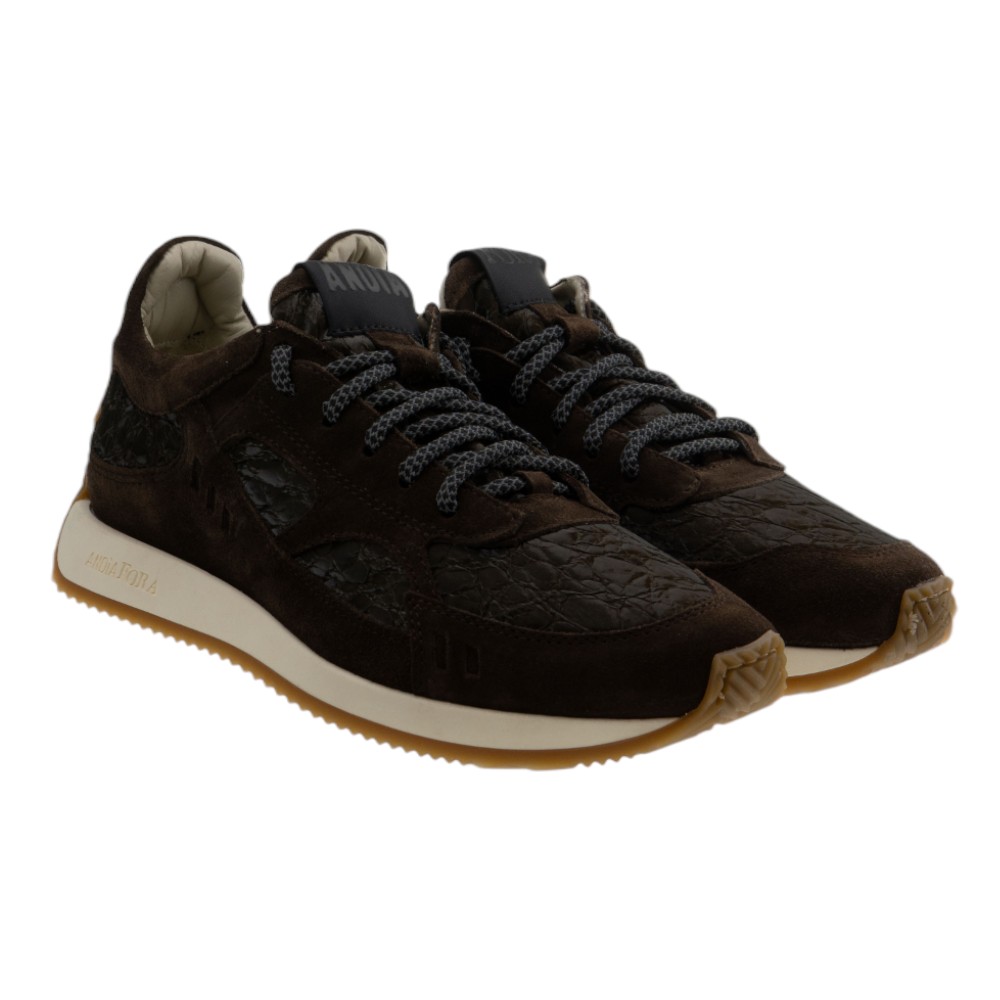 Sneakers marrones mujer Andia Fora Hoty