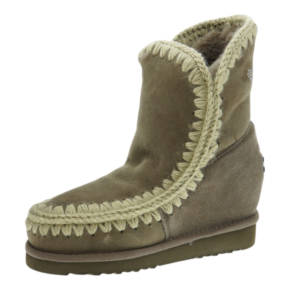 Botas mujer australianas cuña detalle estrella Mou Inner Wedge Short Eagle Path foto 3