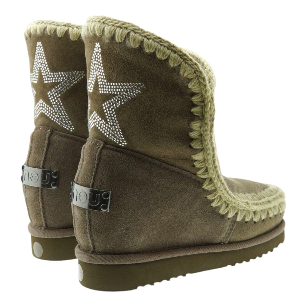 Botas mujer australianas cuña detalle estrella Mou Inner Wedge Short Eagle Path foto 4