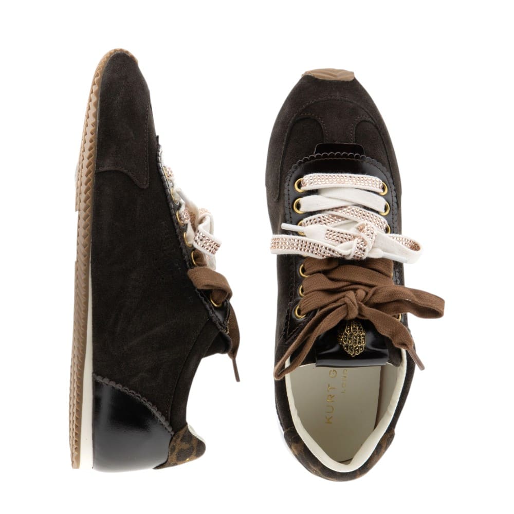 Zapatillas Mujer Vestir Ante Marrón Kurt Geiger foto 2