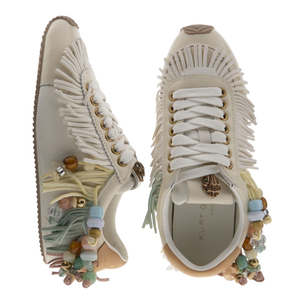 Zapatillas piel blancas adornos colores Kurt Geiger | Carrilé foto 2