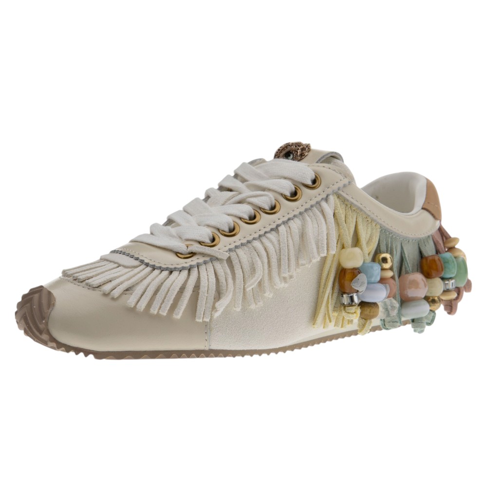 Zapatillas piel blancas adornos colores Kurt Geiger | Carrilé foto 3
