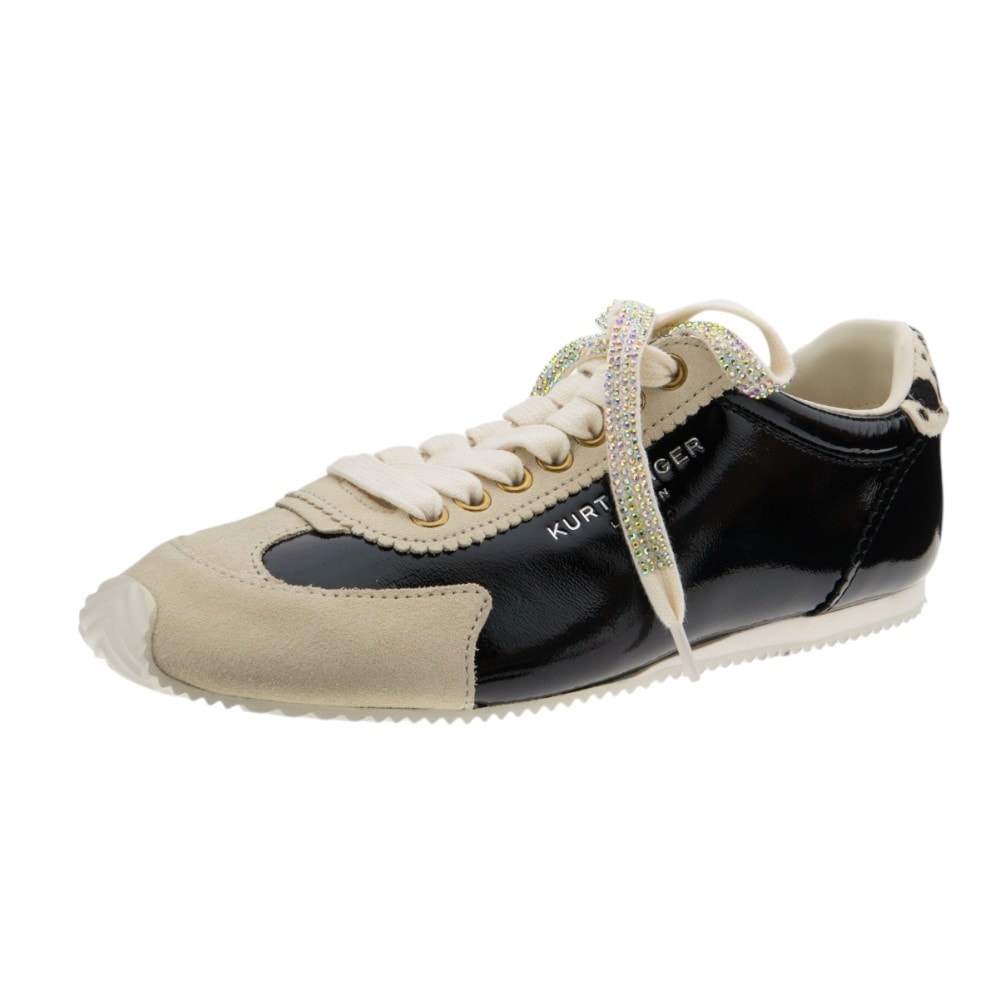 Sneakers vestir mujer charol Kurt Geiger con cordones joya | Carrilé foto 3