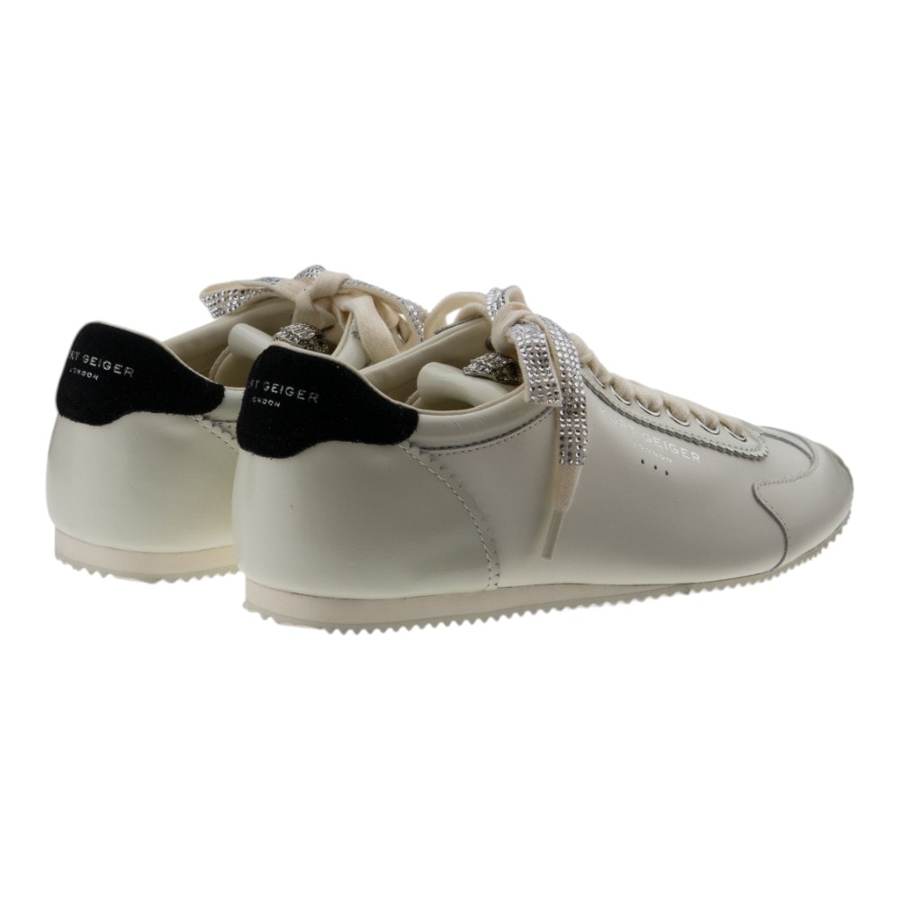 Sneakers grises mujer Kurt Geiger con detalle joya | Carrilé foto 4