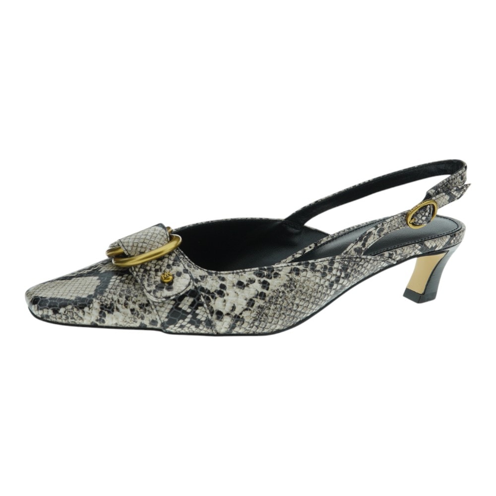 Zapato destalonado tacón bajo serpiente Michael Kors foto 3