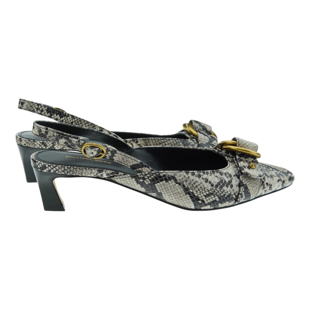 Zapato destalonado tacón bajo serpiente Michael Kors foto 4