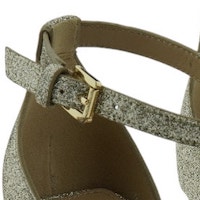 Sandalias Tacón Doradas Mujer Michael Kors | Gallery Carrile foto 7