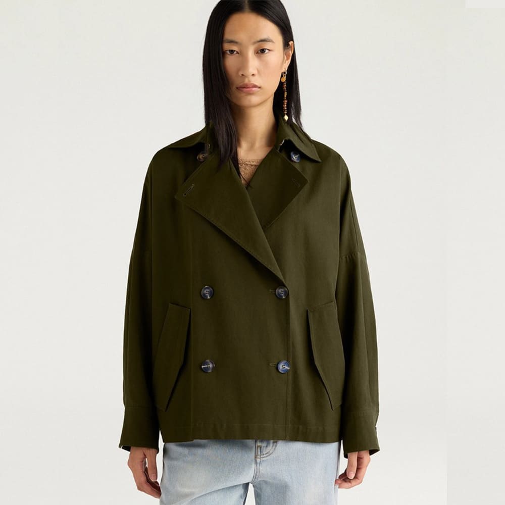 Gabardina corta algodón Momoni Jemez Coat