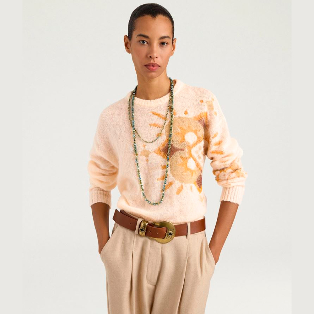 Jersey lana estampado jacquard Momoni foto 2