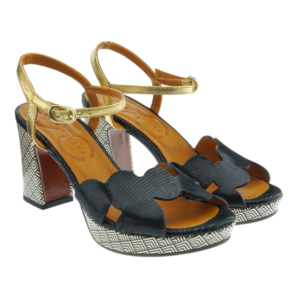 Chie Mihara Sandalias Mujer Negras Tacón Kelisa46