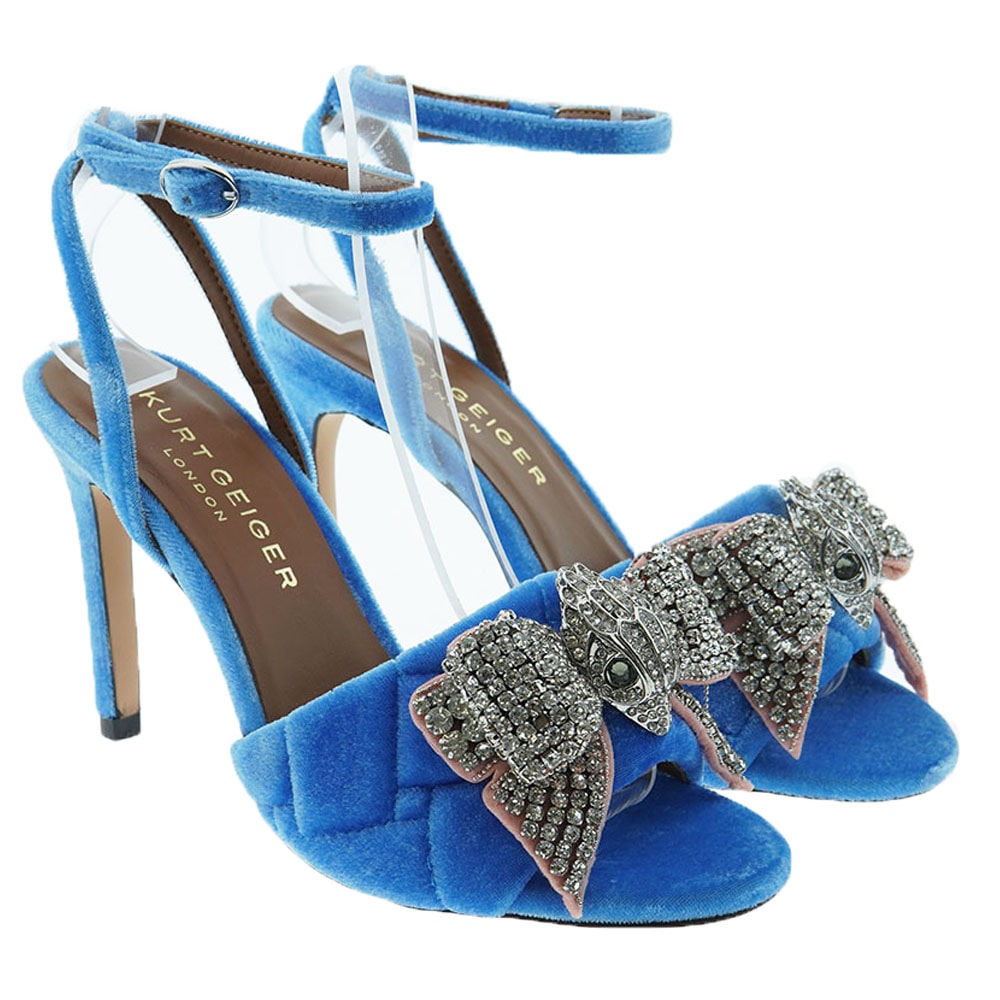 Sandalia fiesta terciopelo águila Kurt Geiger Kensington Bow