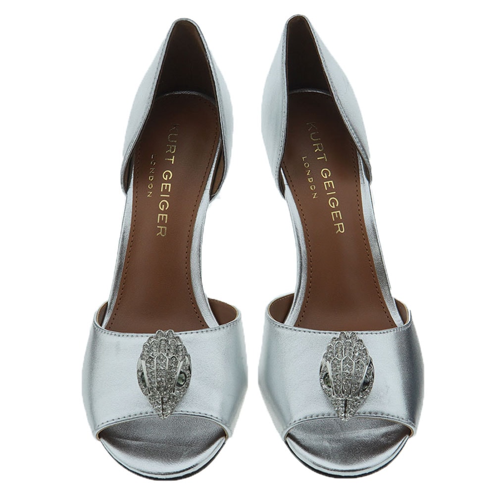 Zapato ceremonia metalizado águila Kurt Geiger Kensington Dorsay foto 2