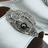 Zapato ceremonia metalizado águila Kurt Geiger Kensington Dorsay foto 8