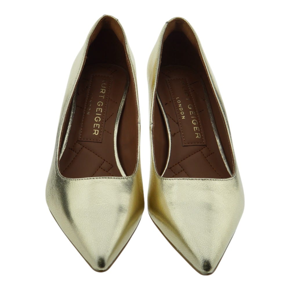 Zapato de salón dorado Kurt Geiger | Sofisticación y estilo  foto 2