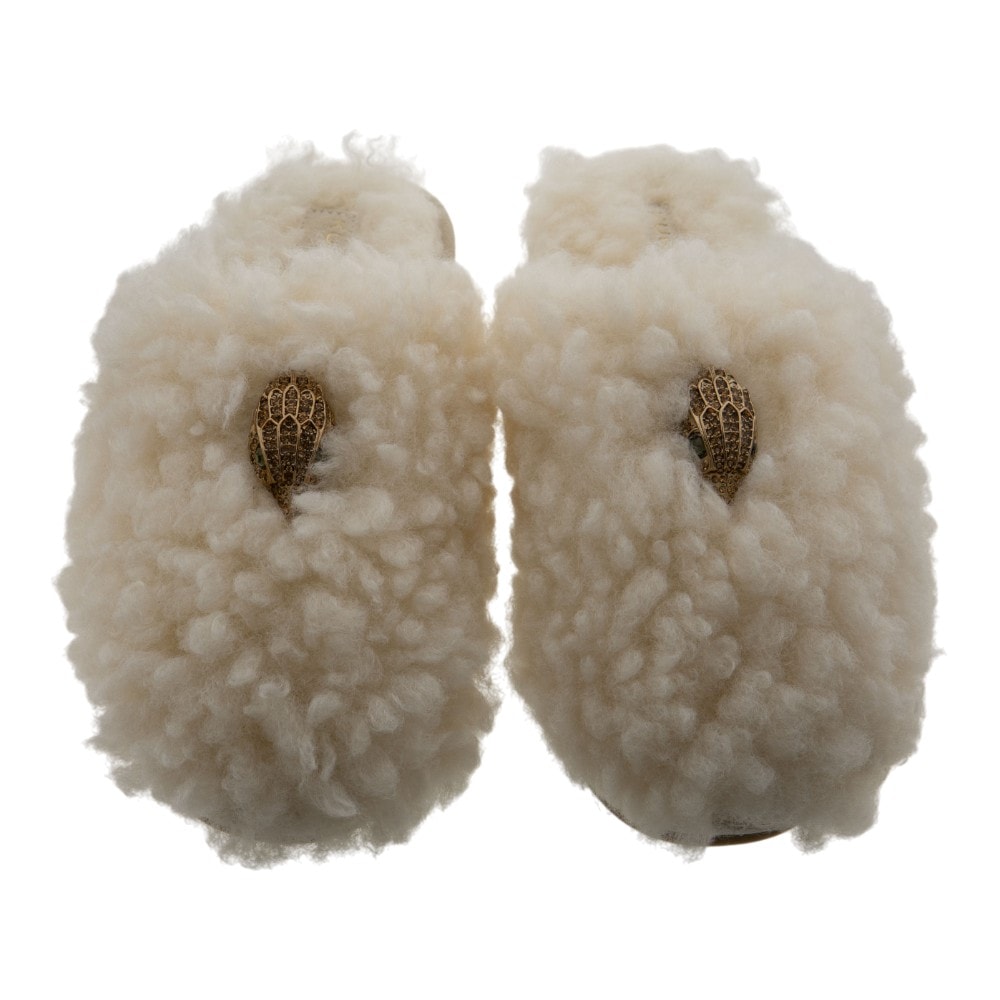 Zapatillas casa mujer pelo beig Kurt Geiger Kensington Slip