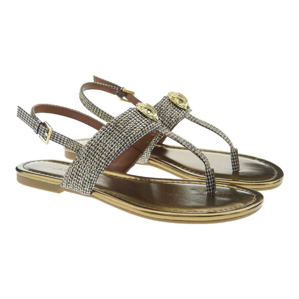 Sandalias planas mujer dedo cabeza águila Kurt Geiger Kensington T-Bar