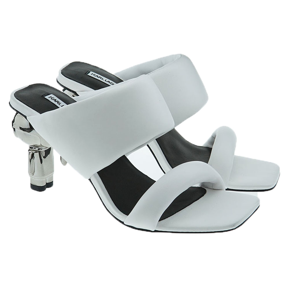 Sandalias Tacón Metalizado Karl Lagerfeld KL39005 