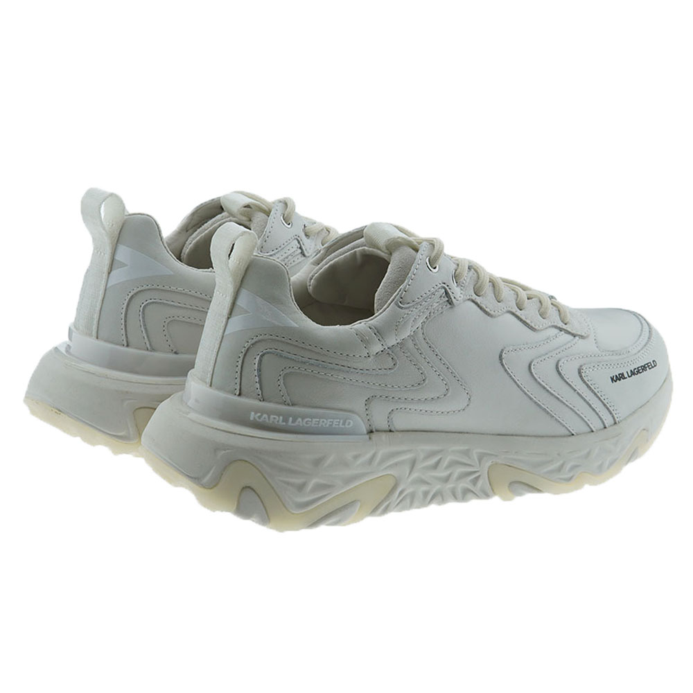 Sneakers blanca piel suela ancha hombre Karl Lagerfeld KL52420 foto 4
