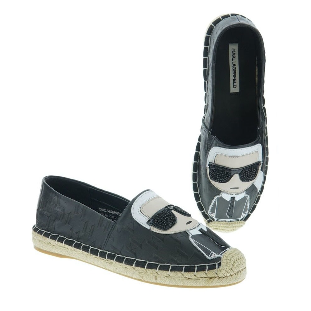 Alpargatas plana piel mujer Karl Lagerfeld KL80121